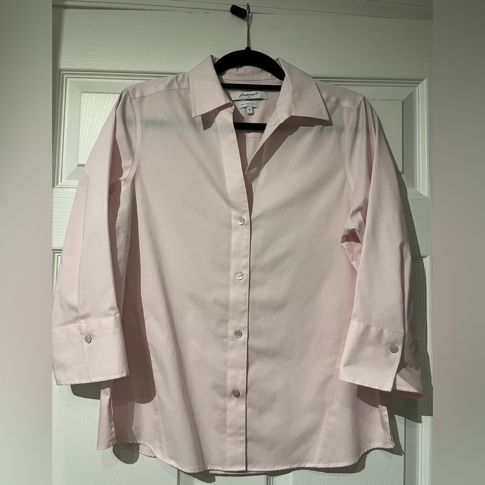 Foxcroft Pink Button Down Blouse